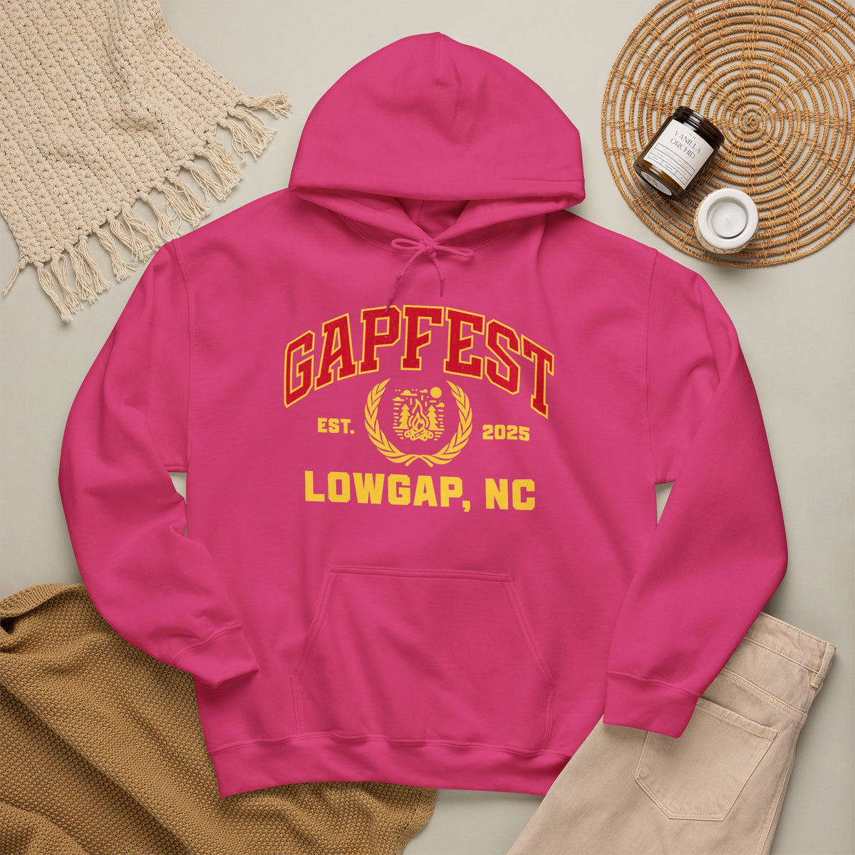 GapFest Lowgap NC Hoodie — Vintage College-Style Pullover