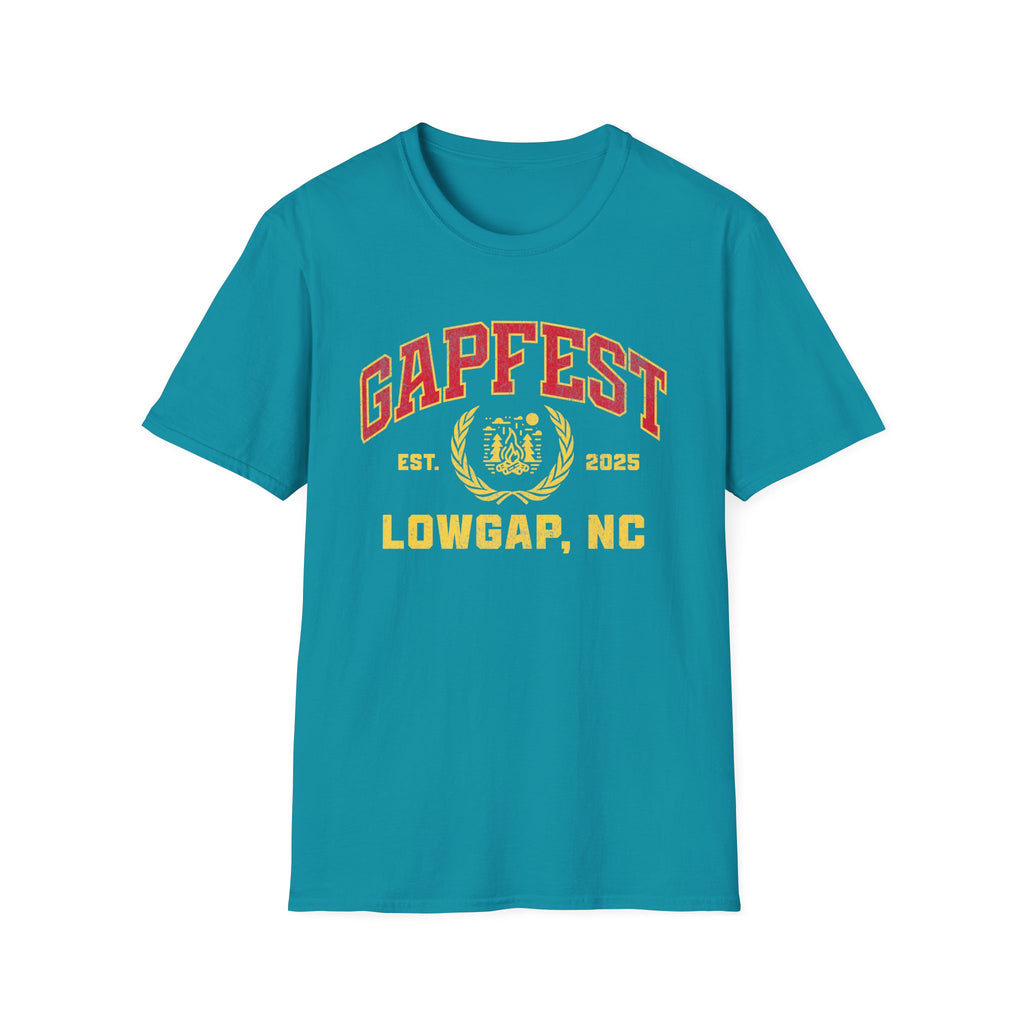 Gapfest Front Design Fitted T-Shirt — Vintage College Crest Tee