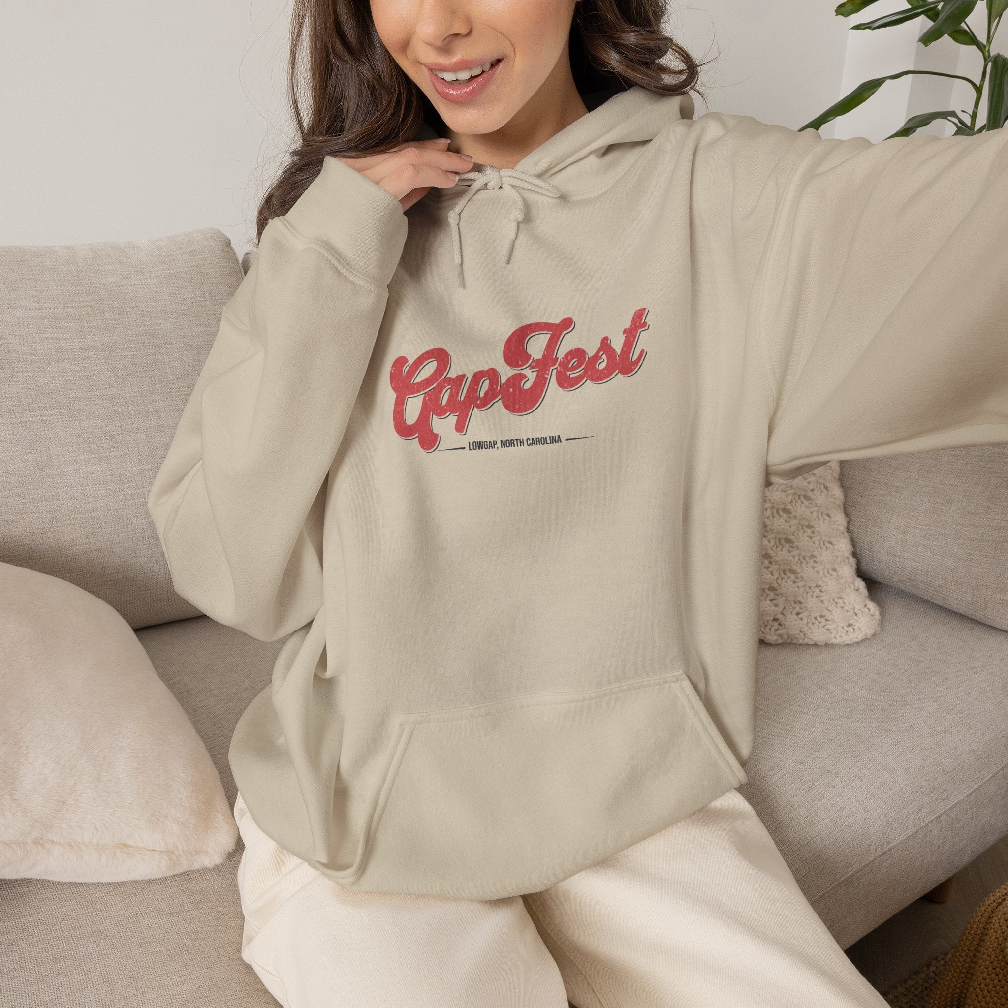 CapFest Music Festival Hoodie — Vintage Handcrafted Logo Pullover