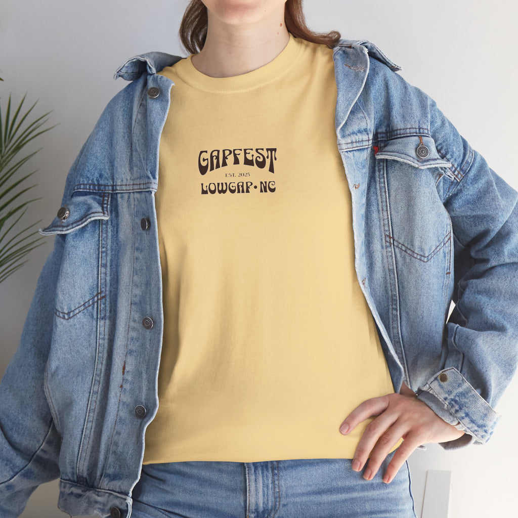 GapFest Campfire Logo T-Shirt — Lowgap, NC Festival Tee