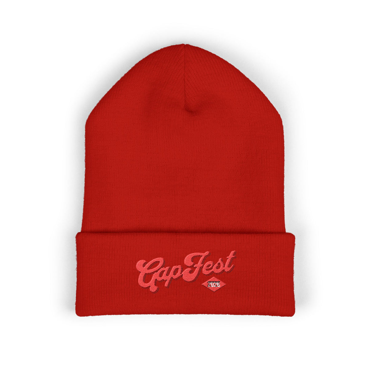 Embroidered GapFest 2026 Cuffed Beanie — Knit Winter Hat