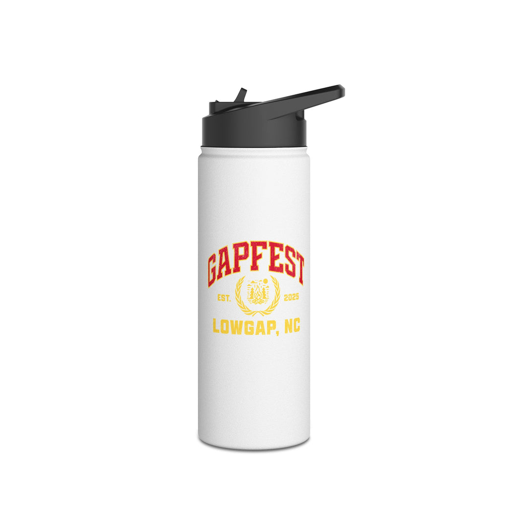 GapFest Stainless Steel Water Bottle — Retro Sports Logo Insulated Bottle