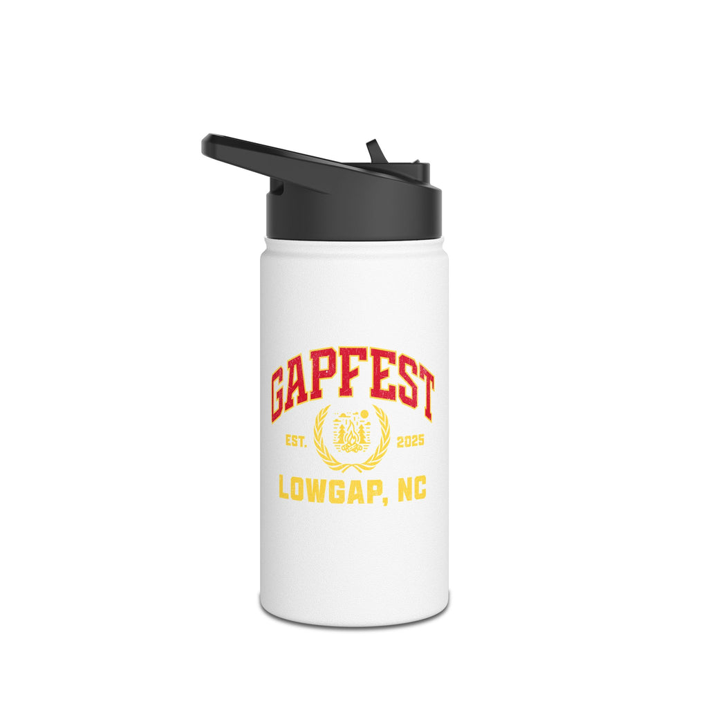 GapFest Stainless Steel Water Bottle — Retro Sports Logo Insulated Bottle