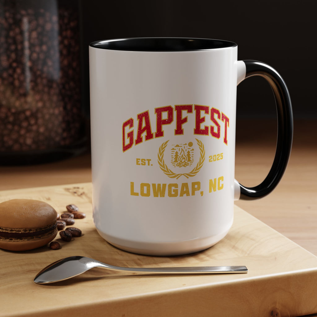 GapFest Lowgap, NC Coffee Mug — Retro Campus Accent Mug (11/15oz)