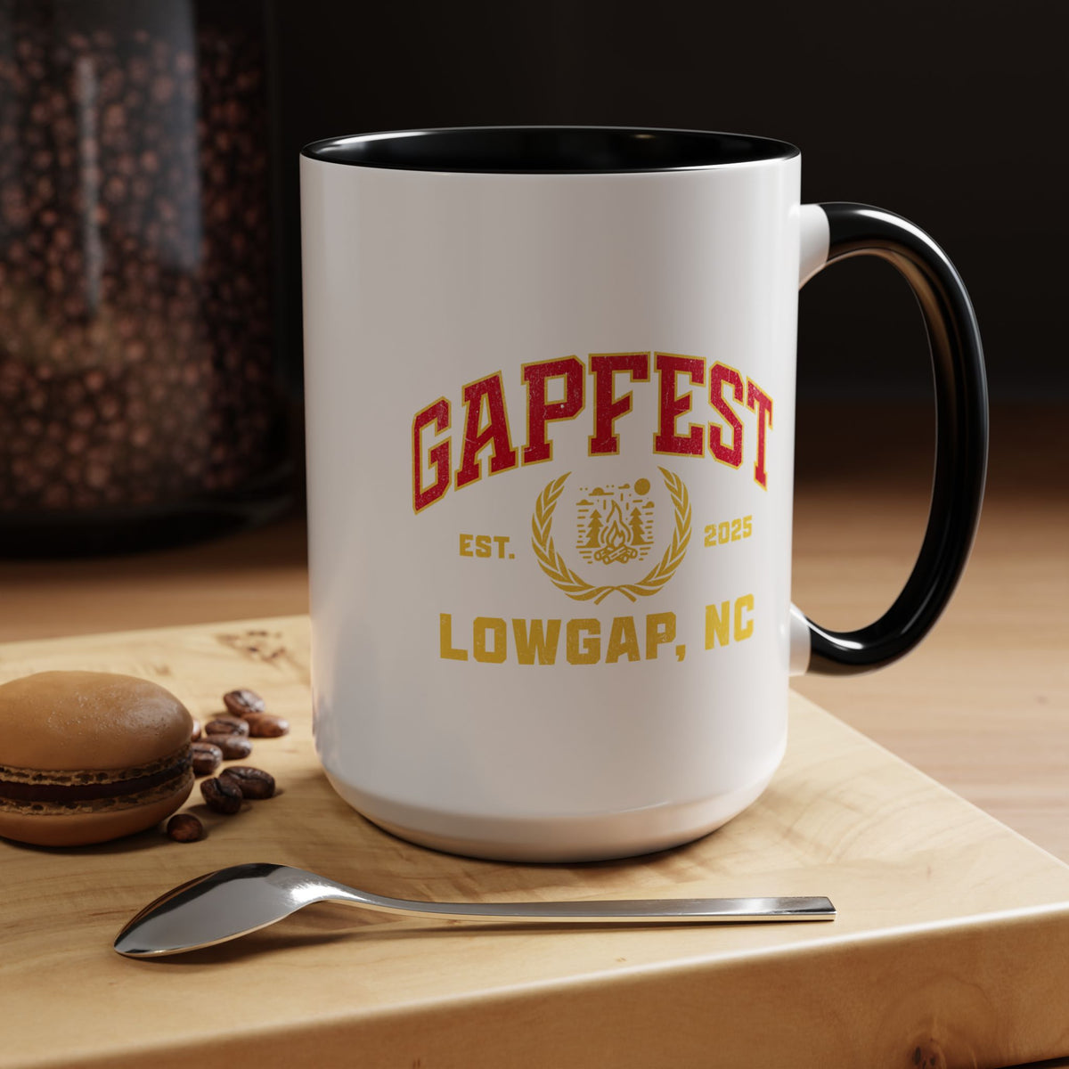 GapFest Lowgap, NC Coffee Mug — Retro Campus Accent Mug (11/15oz)