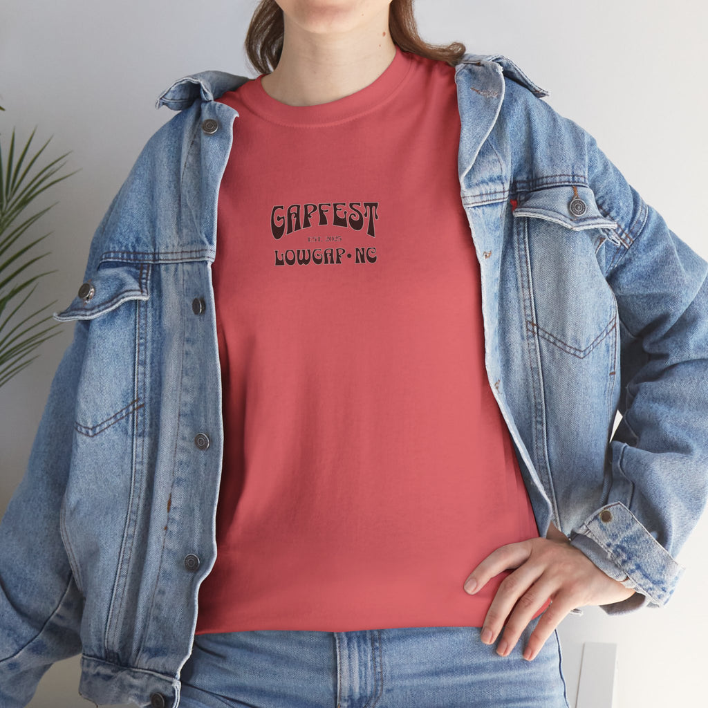 GapFest Campfire Logo T-Shirt — Lowgap, NC Festival Tee