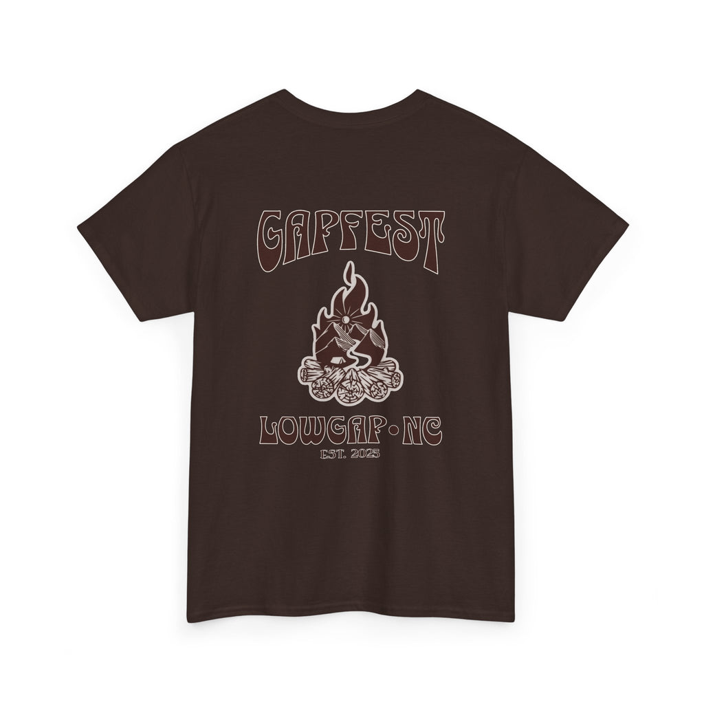 Gapfest 2025 OG Campfire Tee — Lowgap, NC T-Shirt (Est. 2025)