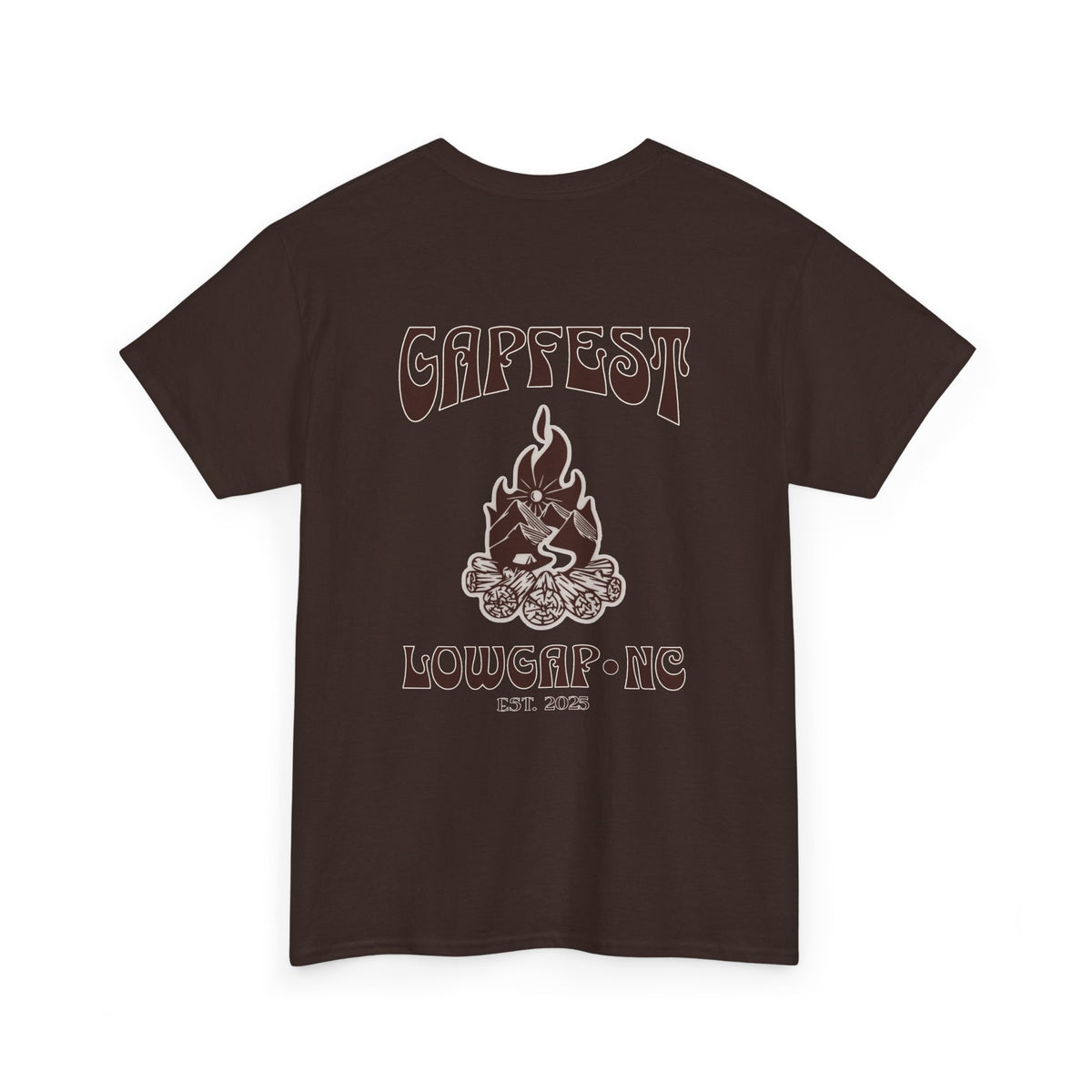 Gapfest 2025 OG Campfire Tee — Lowgap, NC T-Shirt (Est. 2025)