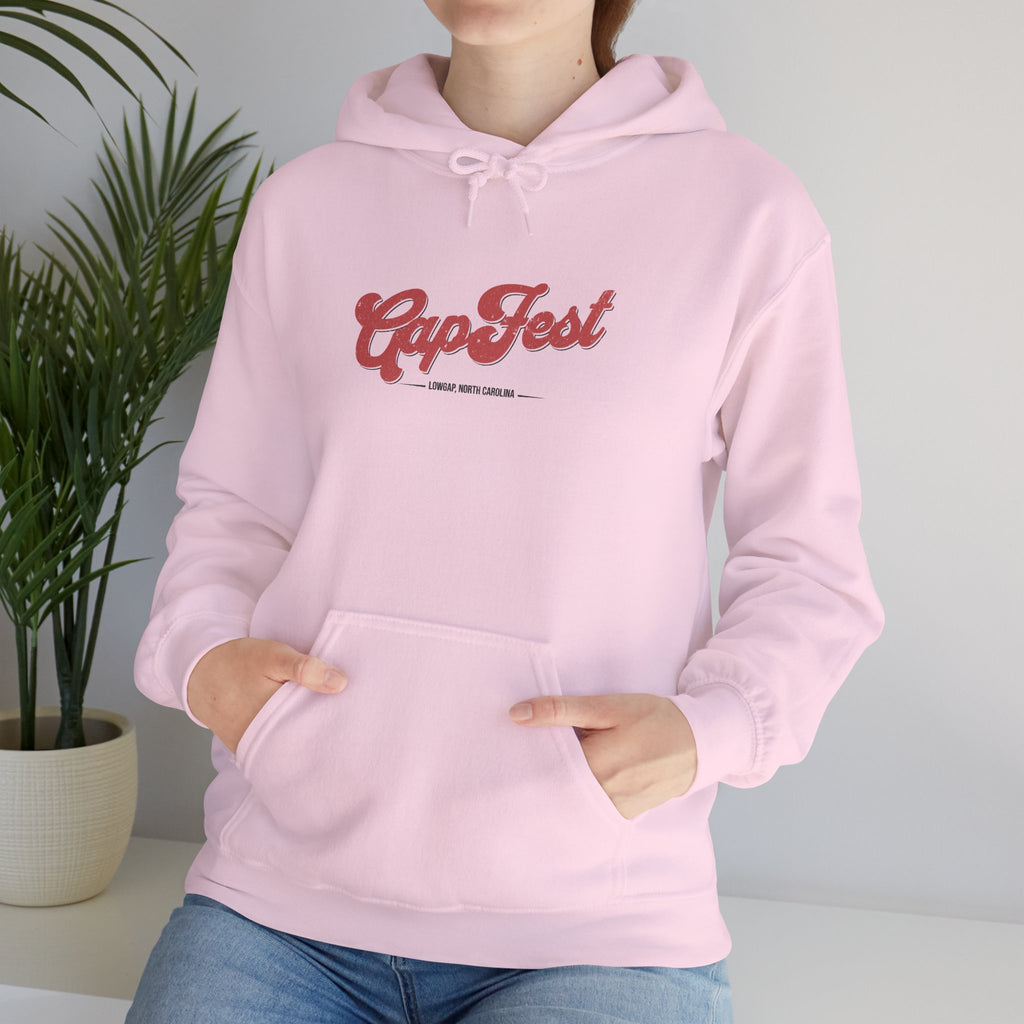 CapFest Music Festival Hoodie — Vintage Handcrafted Logo Pullover