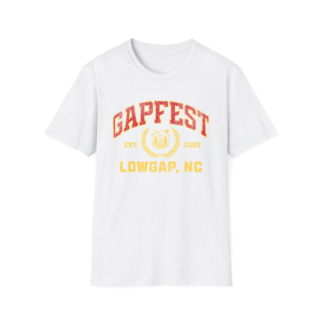 Gapfest Front Design Fitted T-Shirt — Vintage College Crest Tee