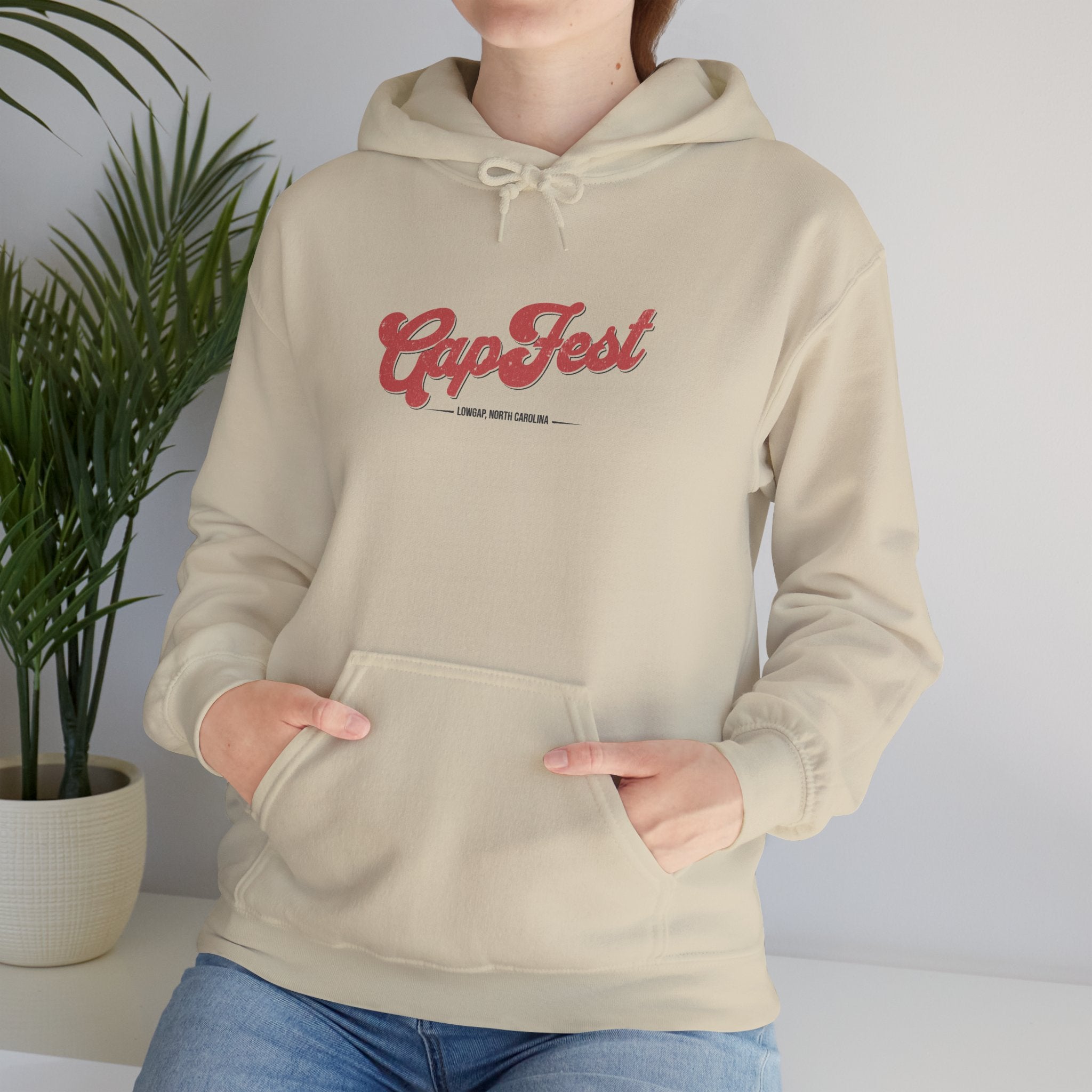 CapFest Music Festival Hoodie — Vintage Handcrafted Logo Pullover