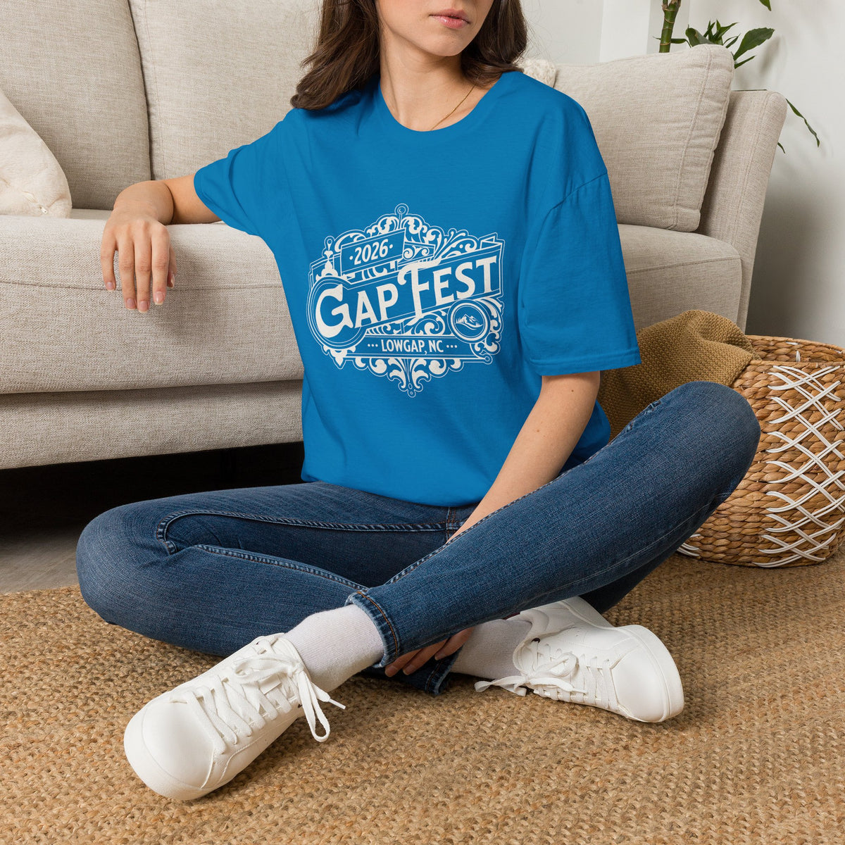GapFest 2026 Vintage Logo Front Design Fitted T-Shirt