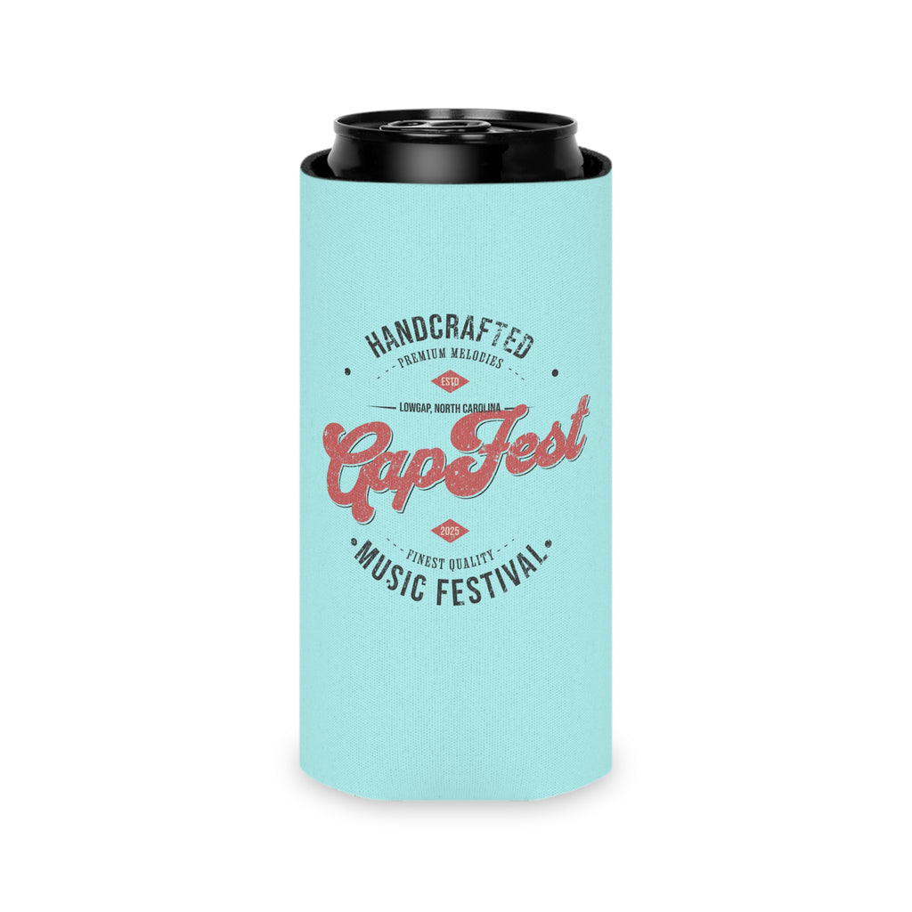 GapFest Can Cooler - GapFest Vintage Logo Design (Aqua)