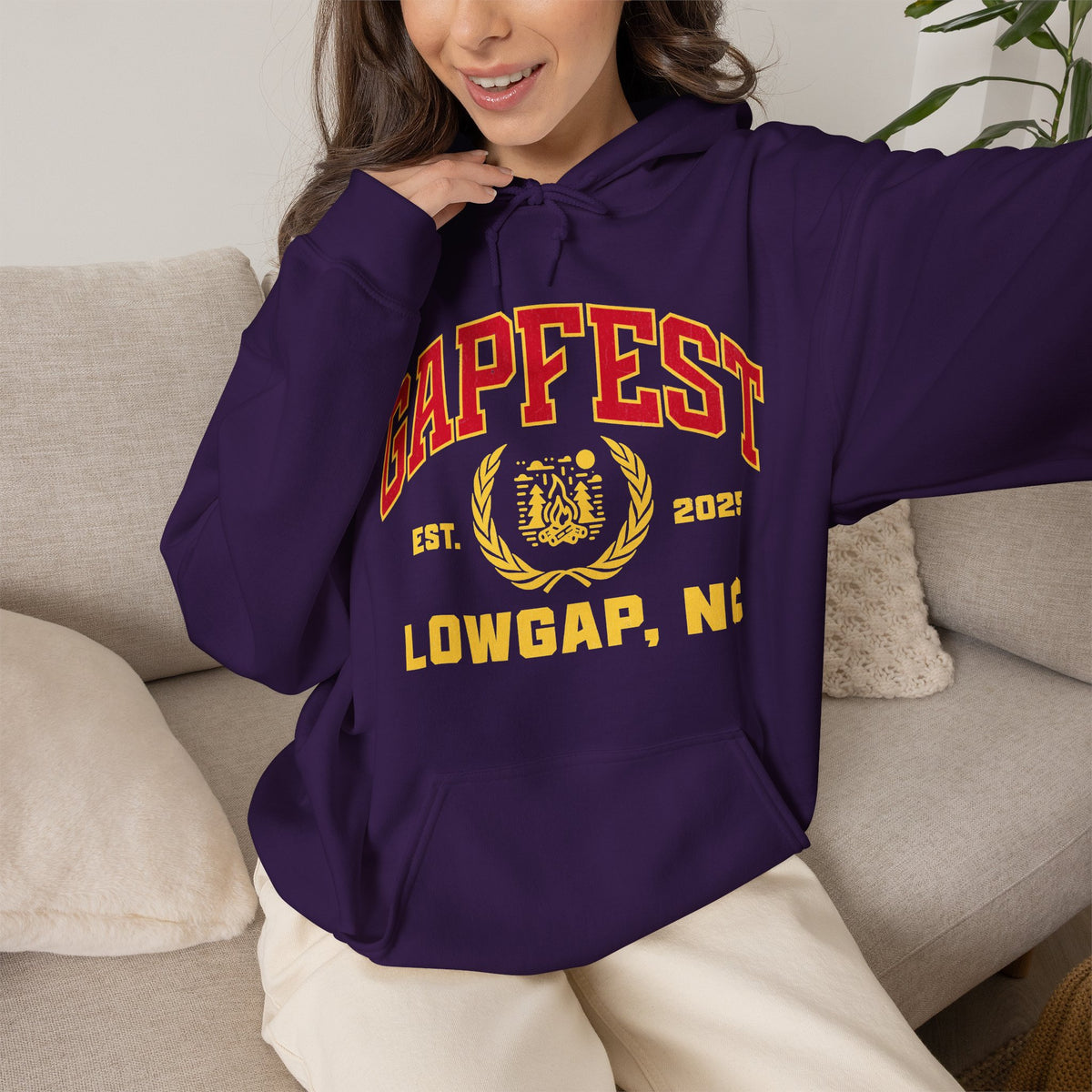 GapFest Lowgap NC Hoodie — Vintage College-Style Pullover