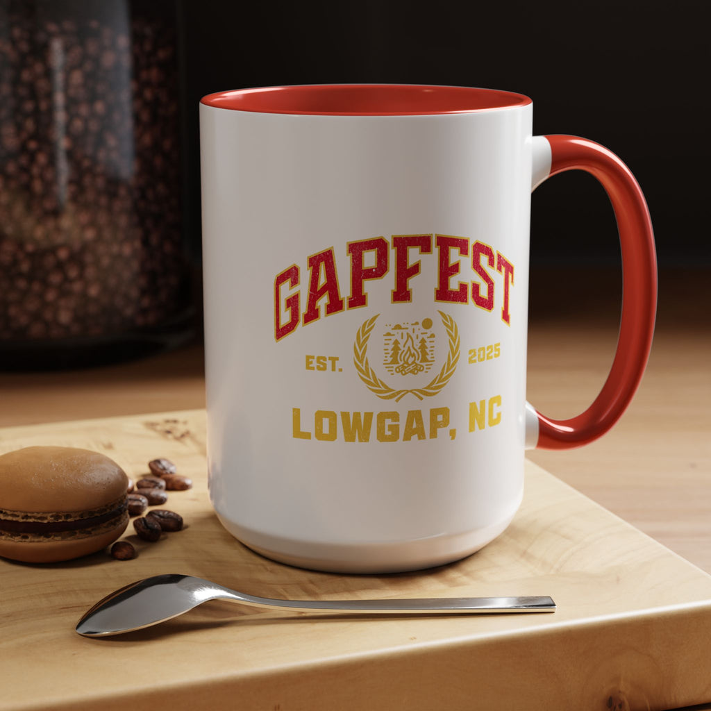 GapFest Lowgap, NC Coffee Mug — Retro Campus Accent Mug (11/15oz)