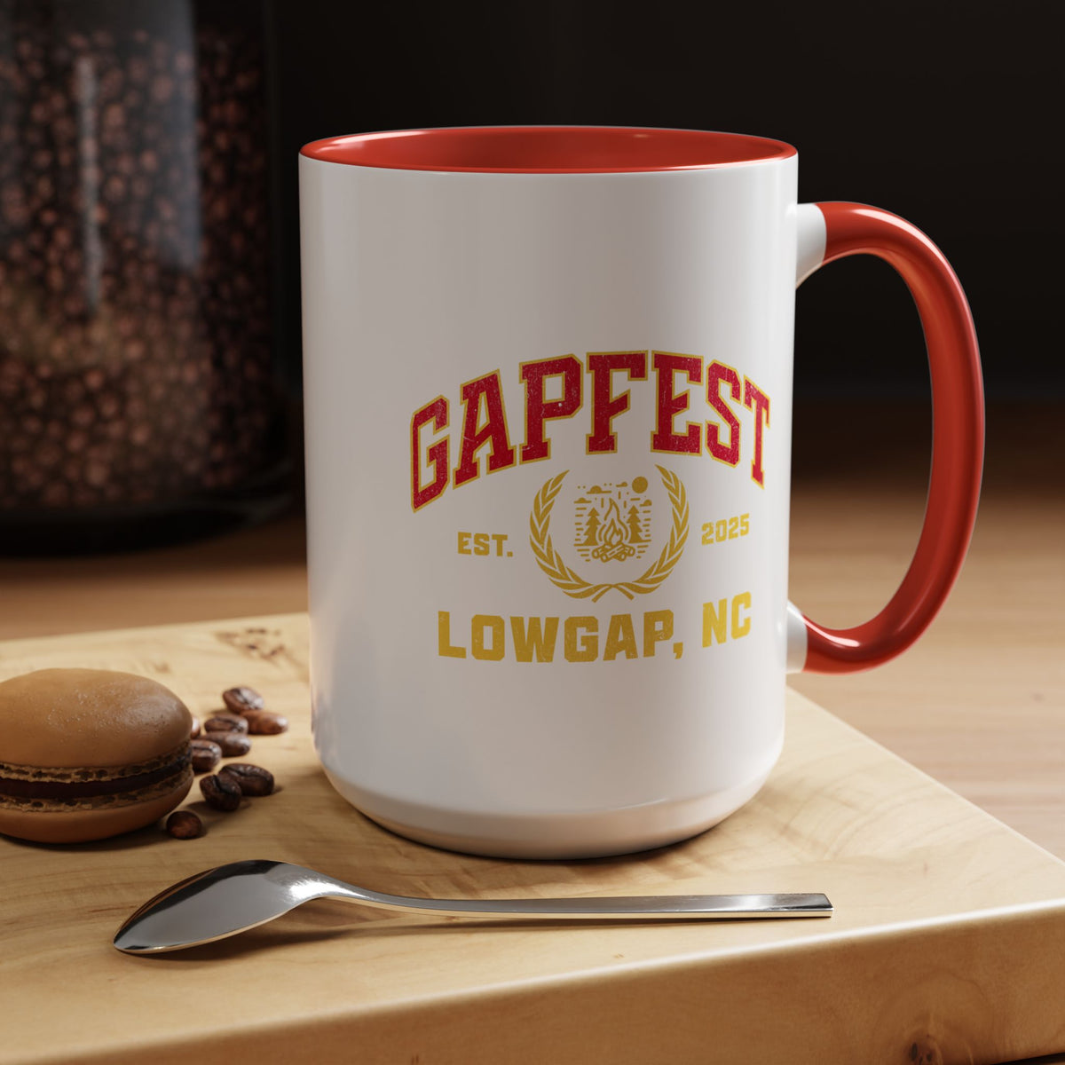 GapFest Lowgap, NC Coffee Mug — Retro Campus Accent Mug (11/15oz)