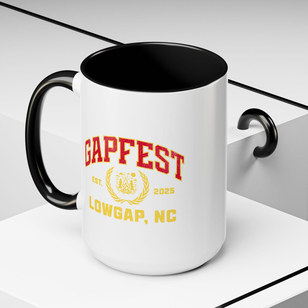 GapFest Lowgap, NC Coffee Mug — Retro Campus Accent Mug (11/15oz)