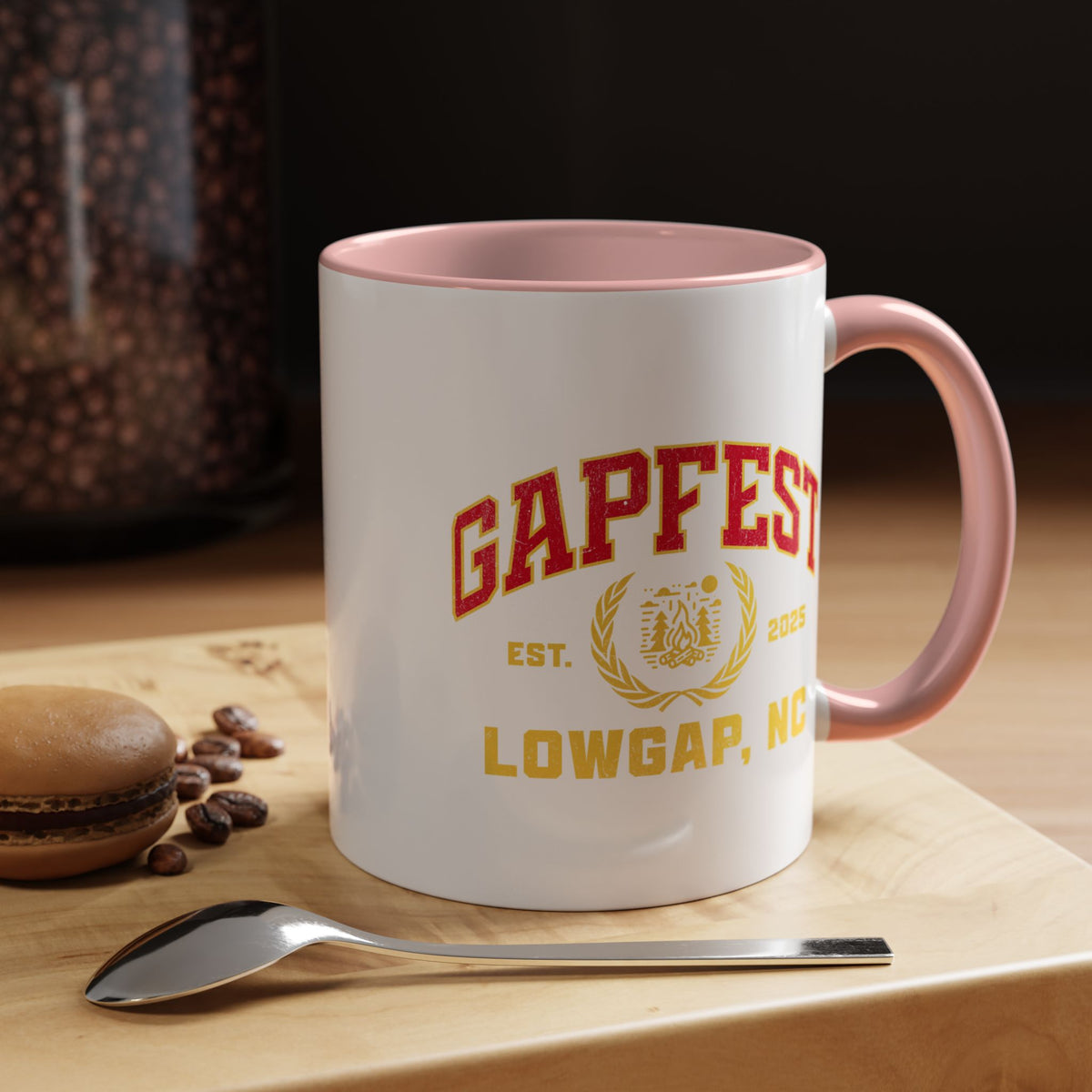 GapFest Lowgap, NC Coffee Mug — Retro Campus Accent Mug (11/15oz)