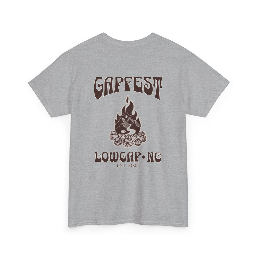 Gapfest 2025 OG Campfire Tee — Lowgap, NC T-Shirt (Est. 2025)