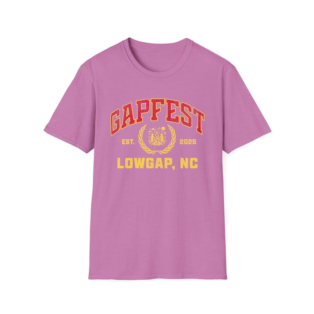 Gapfest Front Design Fitted T-Shirt — Vintage College Crest Tee