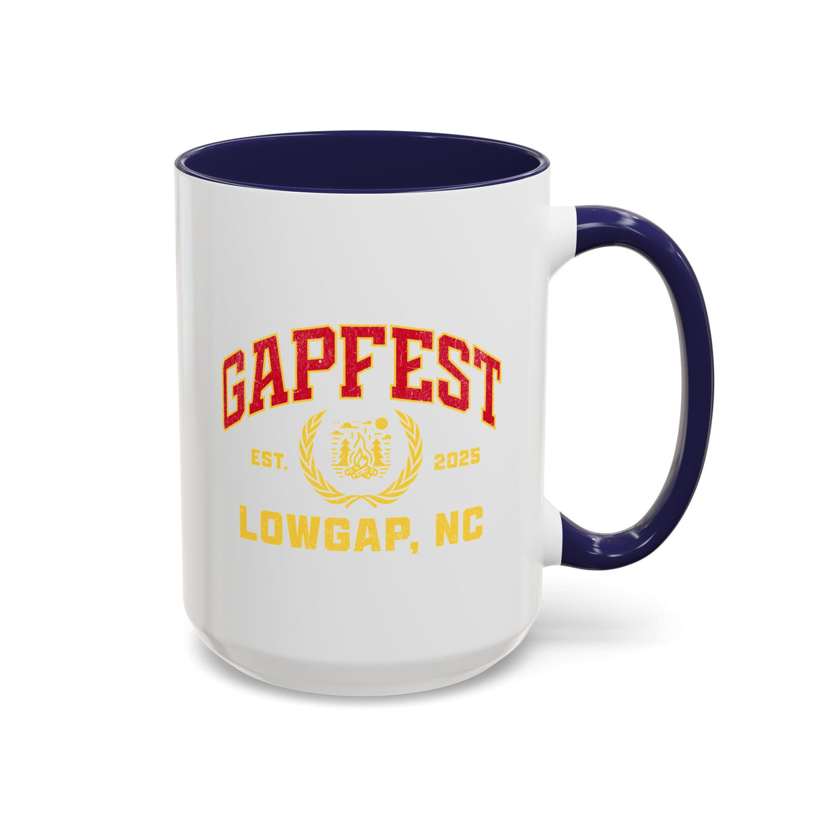 GapFest Lowgap, NC Coffee Mug — Retro Campus Accent Mug (11/15oz)