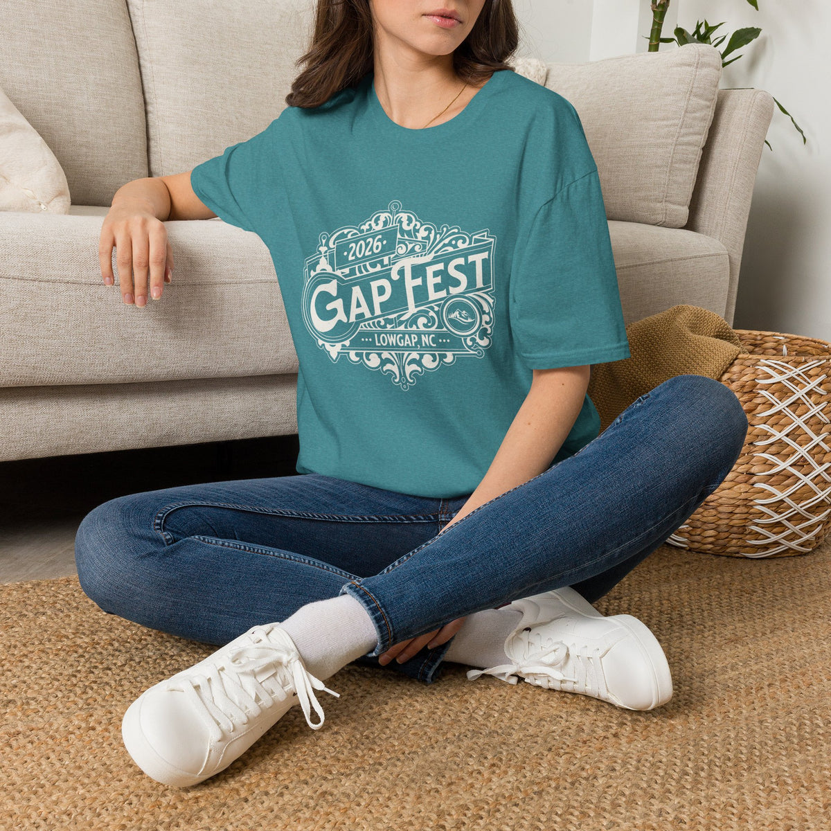 GapFest 2026 Vintage Logo Front Design Fitted T-Shirt