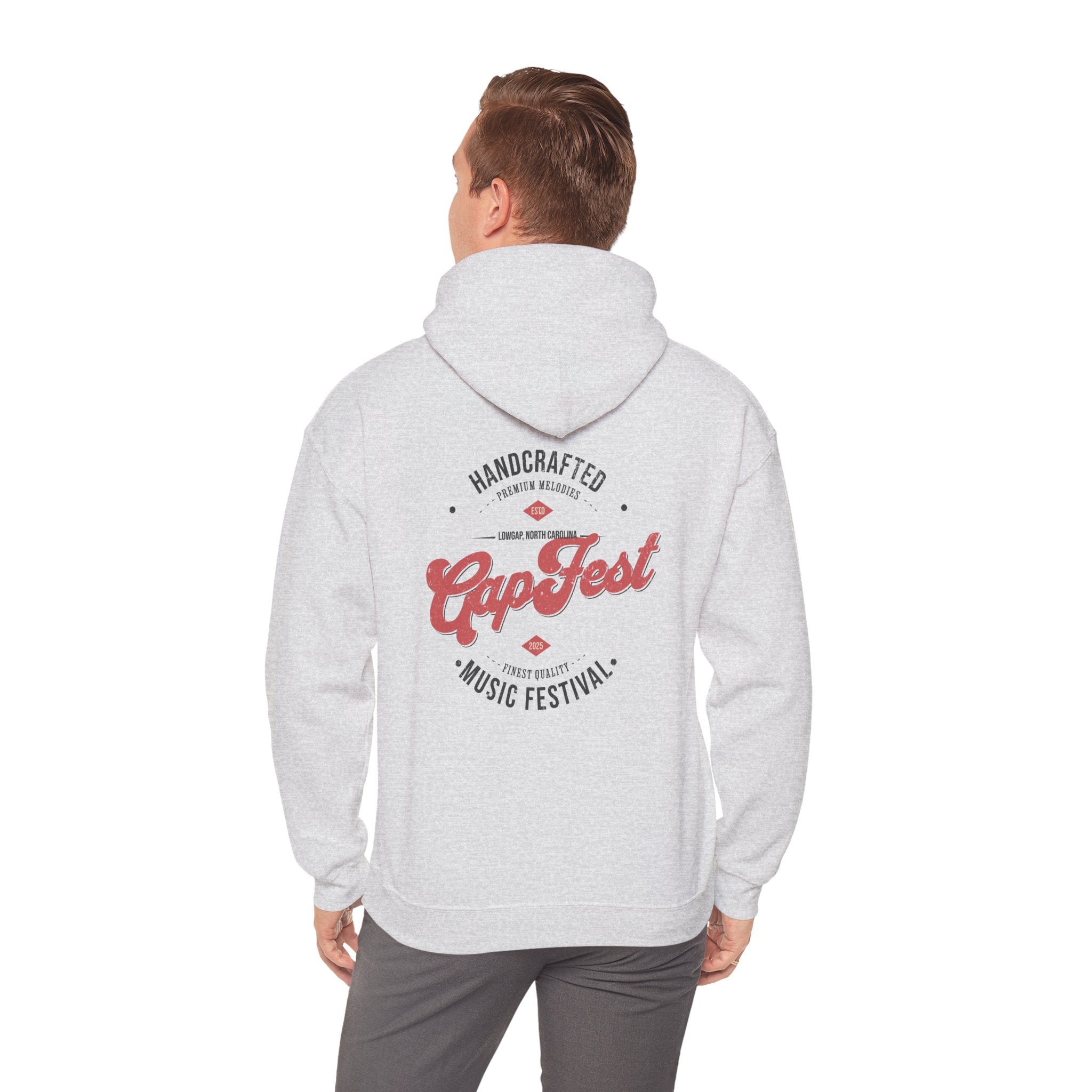 CapFest Music Festival Hoodie — Vintage Handcrafted Logo Pullover