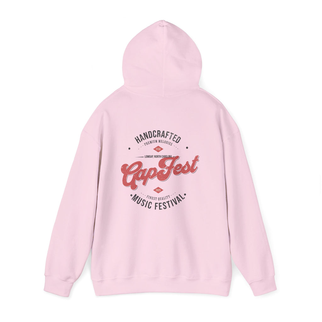 CapFest Music Festival Hoodie — Vintage Handcrafted Logo Pullover