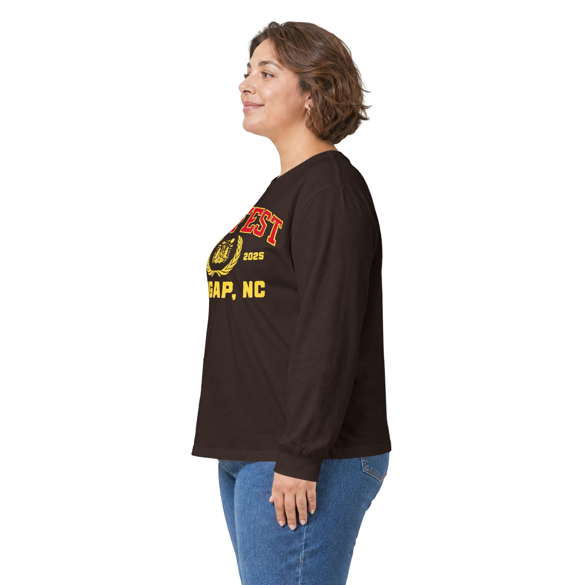 GapFest Front Design Long Sleeve Tee —  Vintage College Crest Shirt