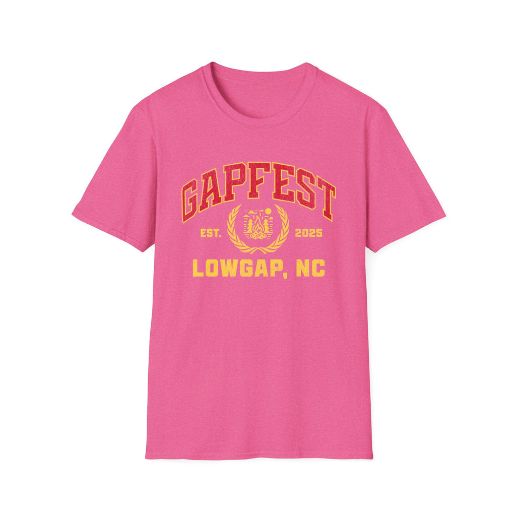 Gapfest Front Design Fitted T-Shirt — Vintage College Crest Tee
