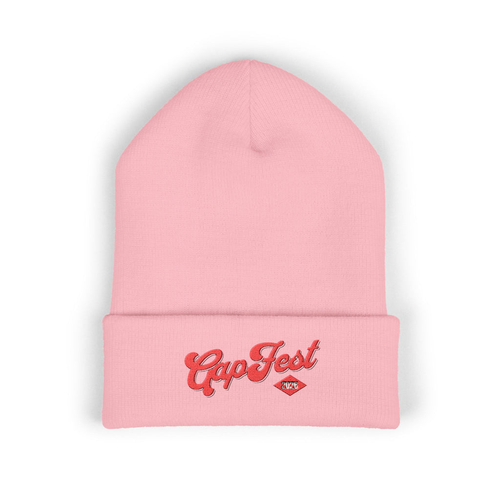 Embroidered GapFest 2026 Cuffed Beanie — Knit Winter Hat