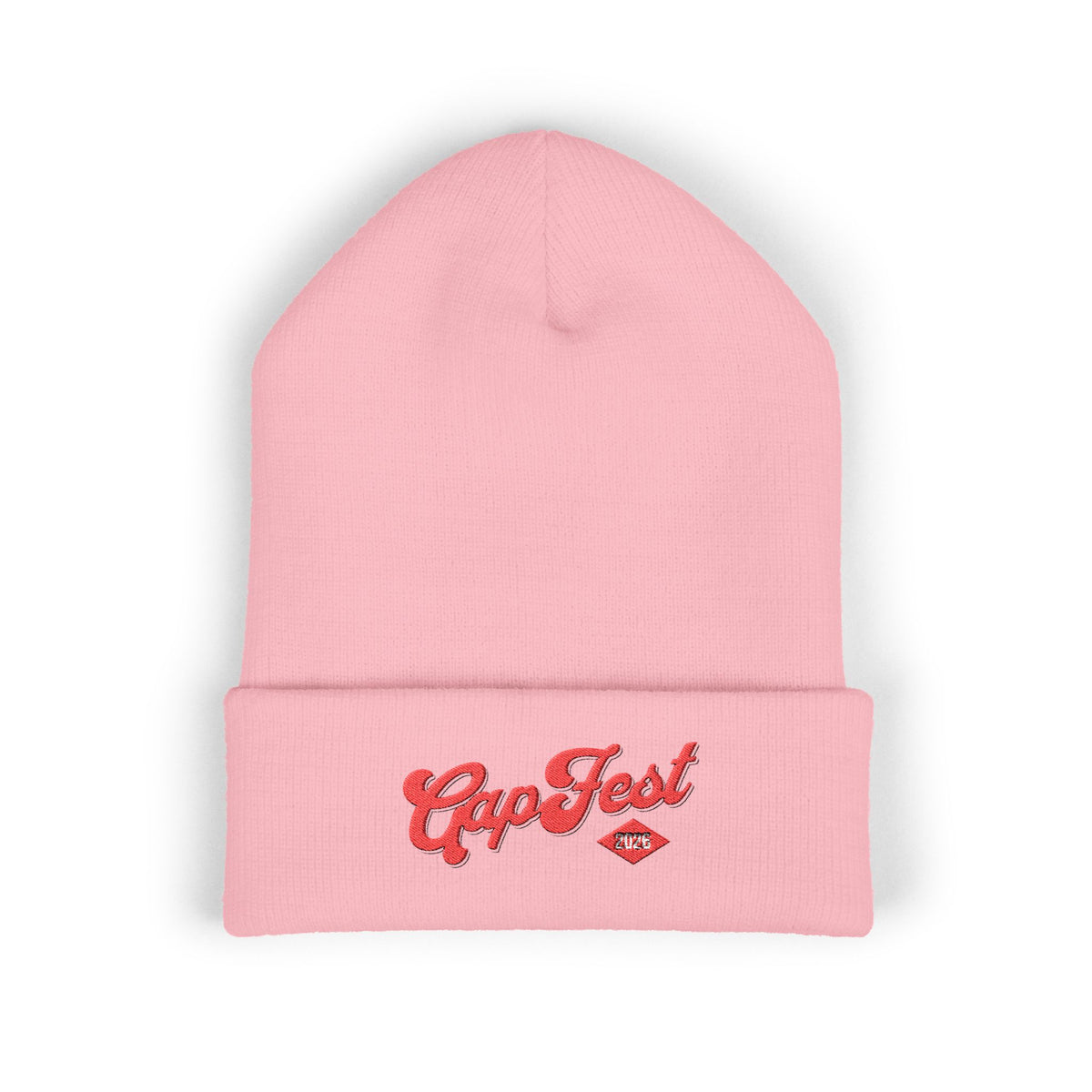 Embroidered GapFest 2026 Cuffed Beanie — Knit Winter Hat