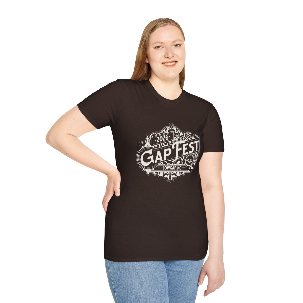 GapFest 2026 Vintage Logo Front Design Fitted T-Shirt