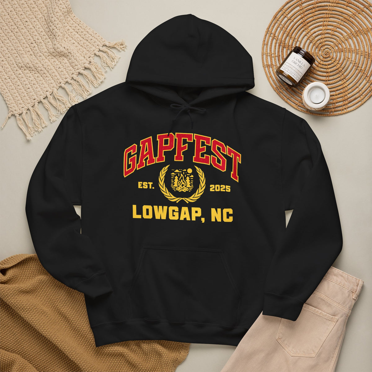GapFest Lowgap NC Hoodie — Vintage College-Style Pullover
