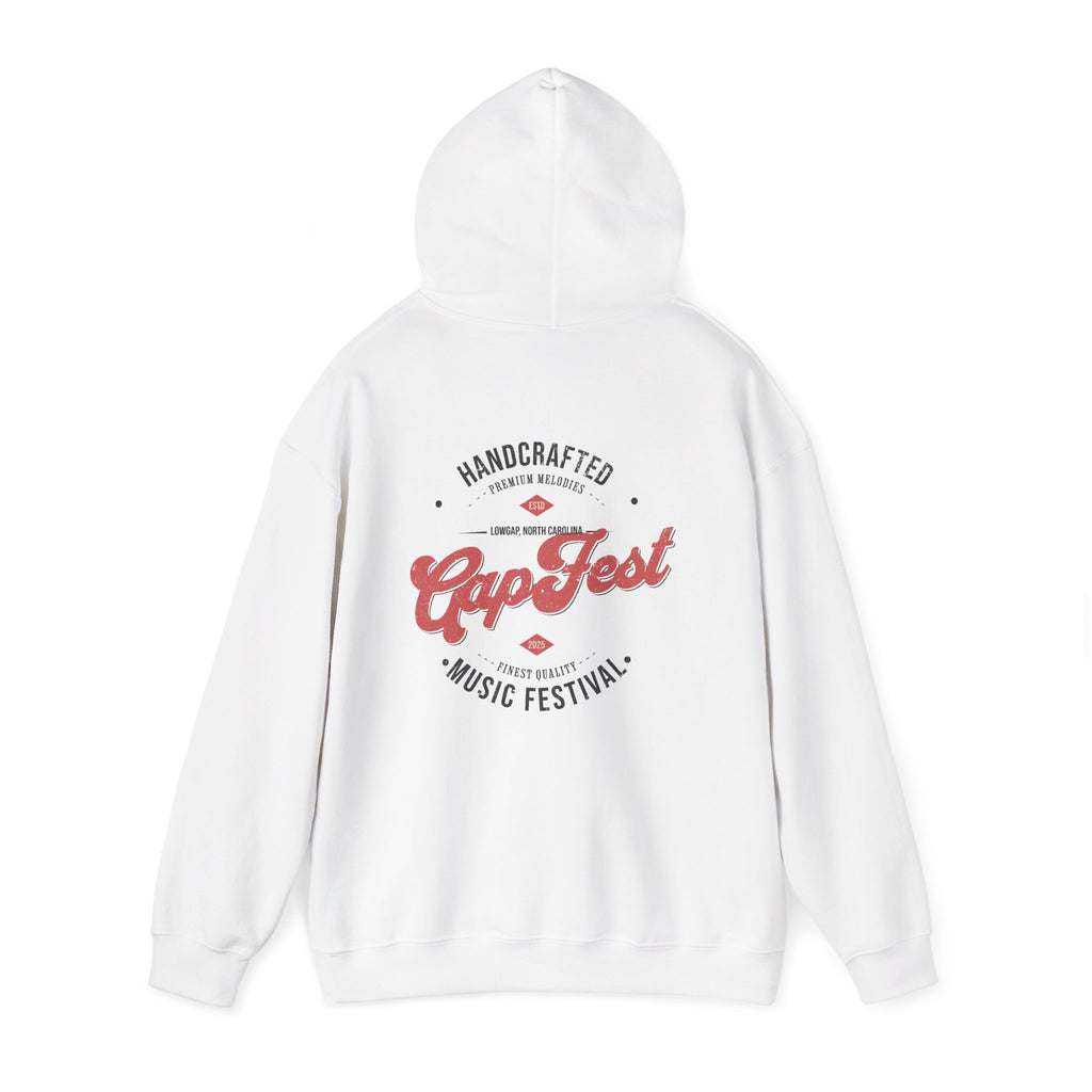 CapFest Music Festival Hoodie — Vintage Handcrafted Logo Pullover