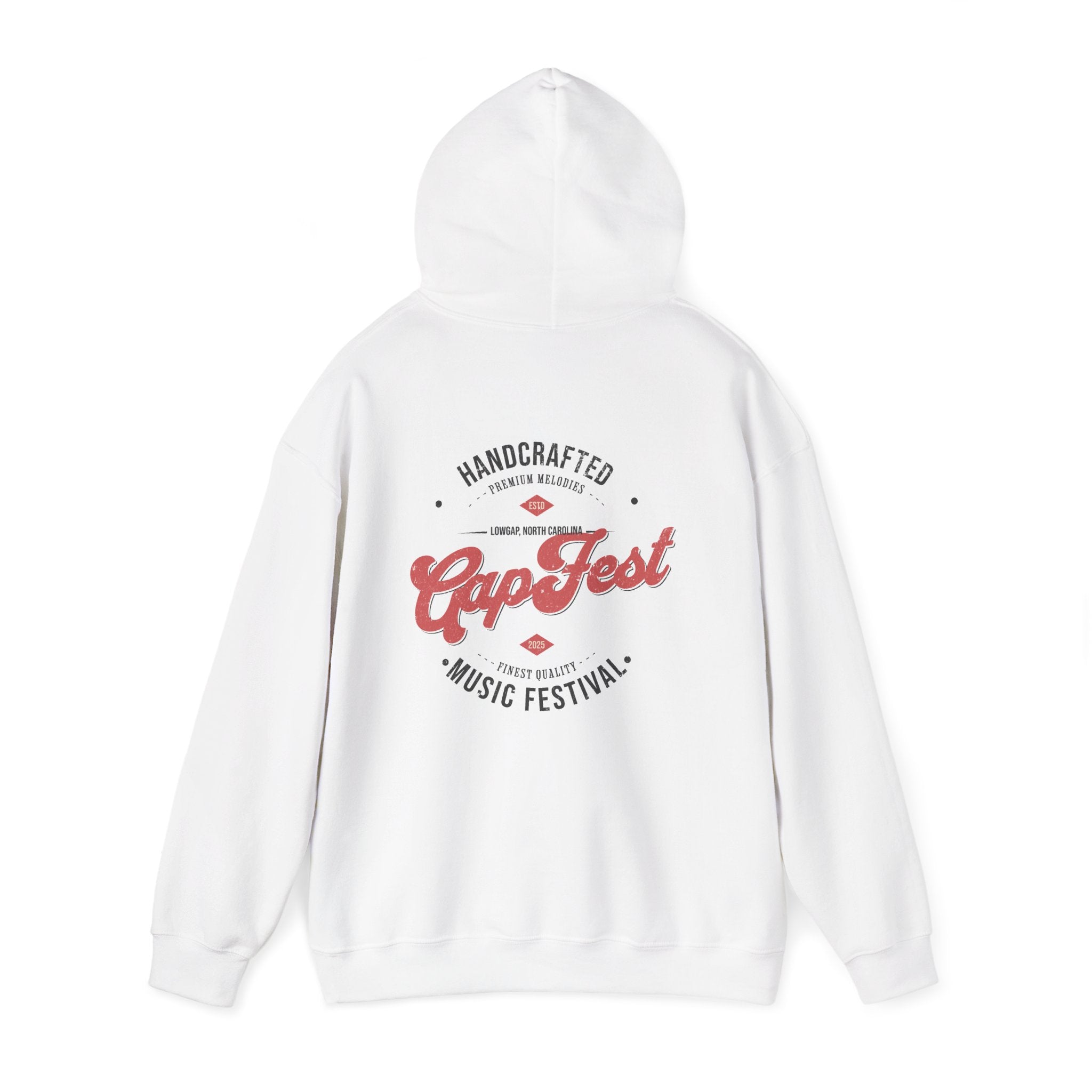 CapFest Music Festival Hoodie — Vintage Handcrafted Logo Pullover