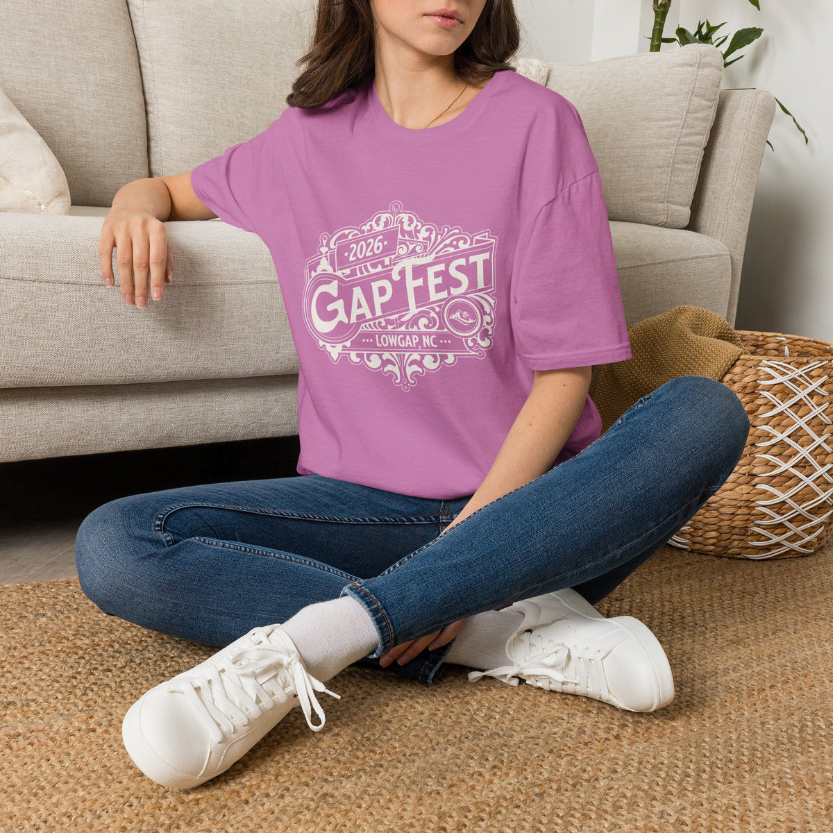 GapFest 2026 Vintage Logo Front Design Fitted T-Shirt
