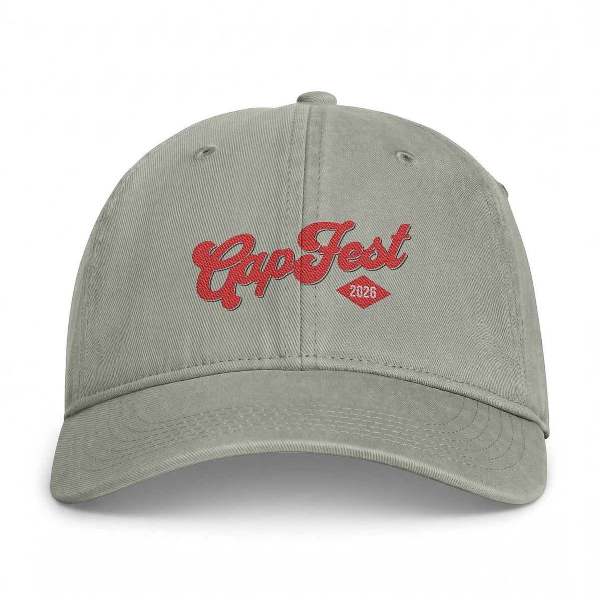 Embroidered GapFest 2026 Logo Cap –  GapFest Retro Script Washed Baseball Hat
