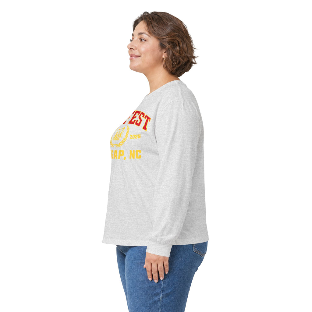 GapFest Front Design Long Sleeve Tee —  Vintage College Crest Shirt