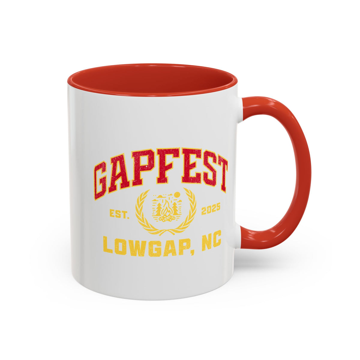 GapFest Lowgap, NC Coffee Mug — Retro Campus Accent Mug (11/15oz)