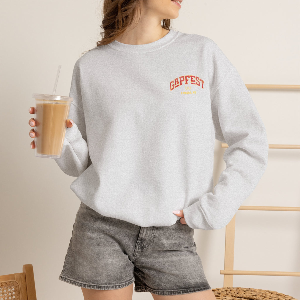 Crewneck Sweatshirt — GAPFEST 2026 Vintage Campus Pullover