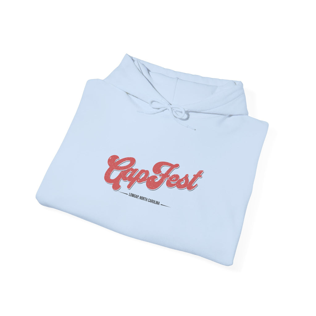 CapFest Music Festival Hoodie — Vintage Handcrafted Logo Pullover