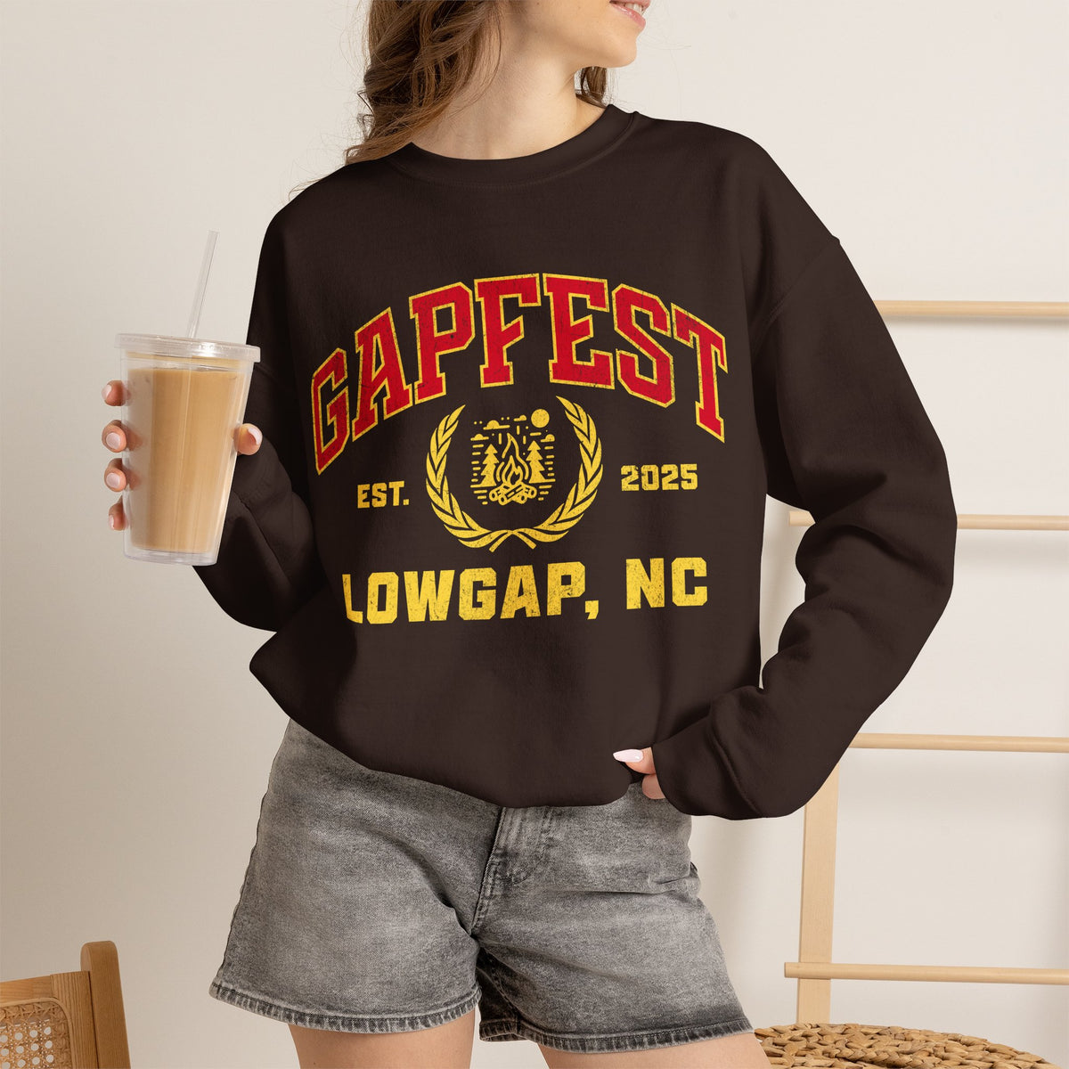 Gapfest Lowgap NC Crewneck Sweatshirt – Vintage College-Style Pullover