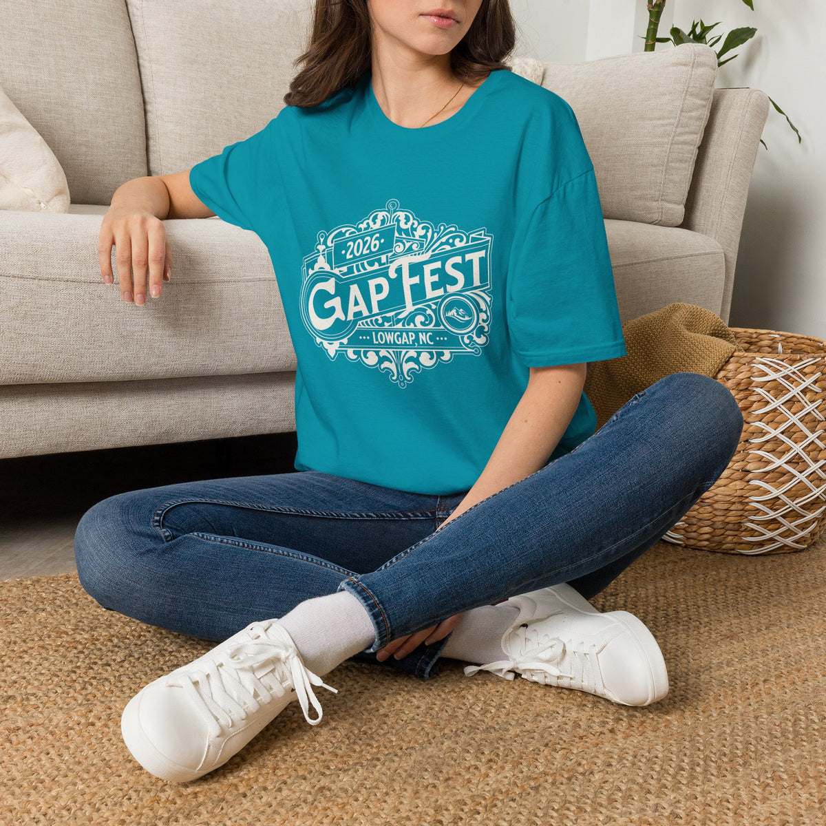 GapFest 2026 Vintage Logo Front Design Fitted T-Shirt