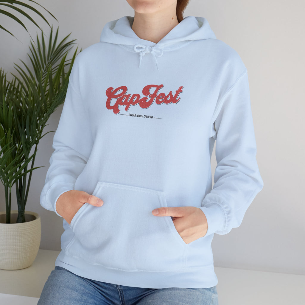 CapFest Music Festival Hoodie — Vintage Handcrafted Logo Pullover