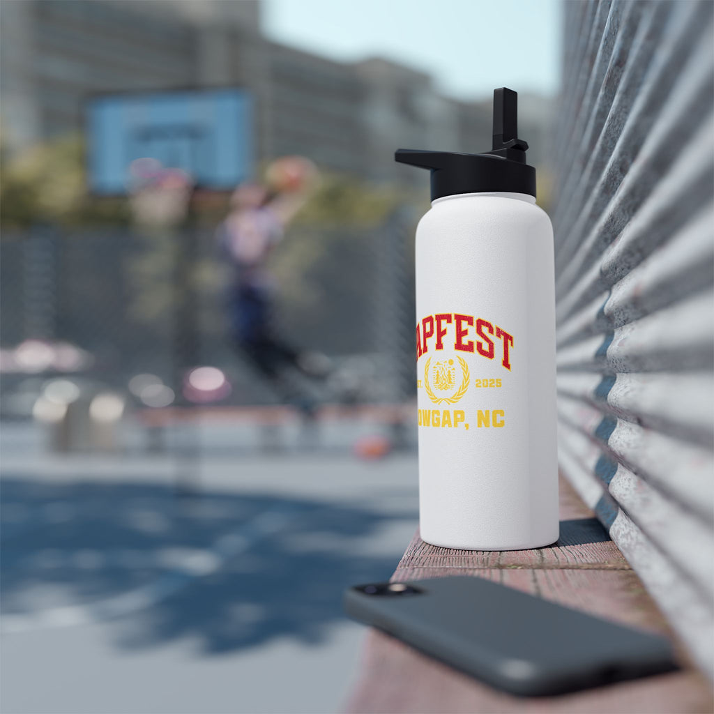 GapFest Stainless Steel Water Bottle — Retro Sports Logo Insulated Bottle