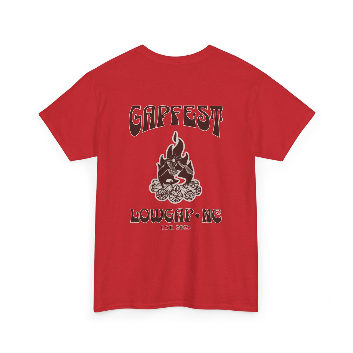 Gapfest 2025 OG Campfire Tee — Lowgap, NC T-Shirt (Est. 2025)