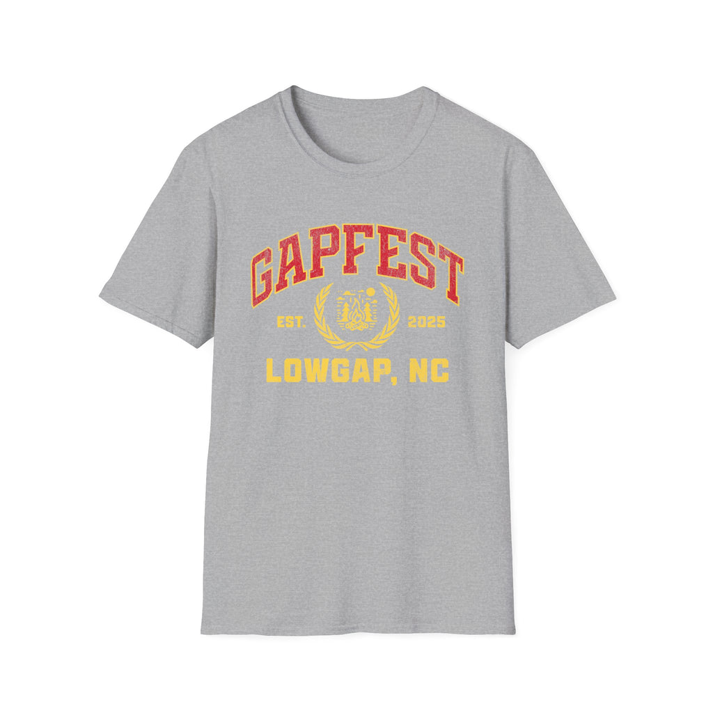 Gapfest Front Design Fitted T-Shirt — Vintage College Crest Tee