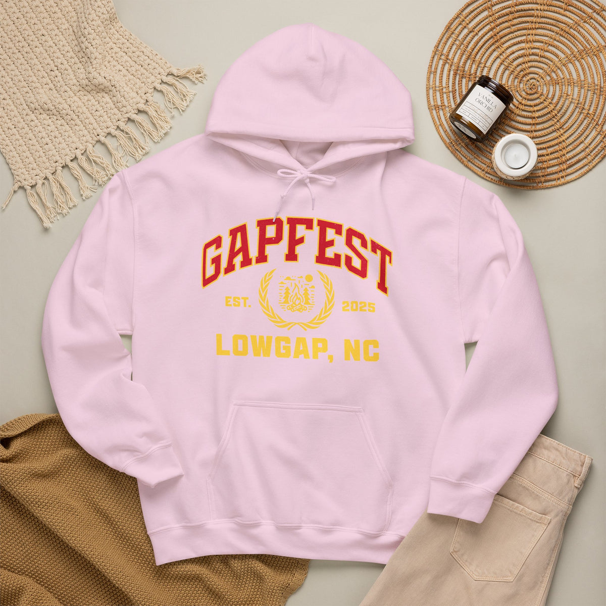 GapFest Lowgap NC Hoodie — Vintage College-Style Pullover