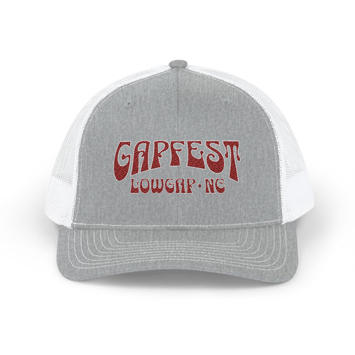 Embroidered GapFest 2025 OG Trucker Cap - Vintage Distressed Snapback Hat